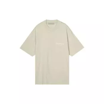 Мужская футболка Fear of God Essentials с короткими рукавами и логотипом на груди, пшеничный FOG-SS22-127 XL