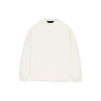 Мужская футболка Fear of God Essentials с длинными рукавами Cloud Dancer кремового цвета 125BT232011F L