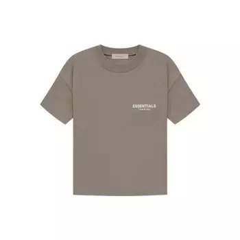 Мужская футболка Fear of God Essentials SS22 с флокированной надписью Desert Taupe FOG-SS22-562 XL