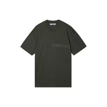 Мужская футболка Fear of God Essentials SS23 с короткими рукавами и буквенным принтом Faded-Black FOG-SS23-061 XL