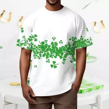 Мужская футболка Футболки с графическим текстом Pool3D печать Уличная повседневная одежда с короткими рукавами и принтом Базовая одежда L армия зеленый