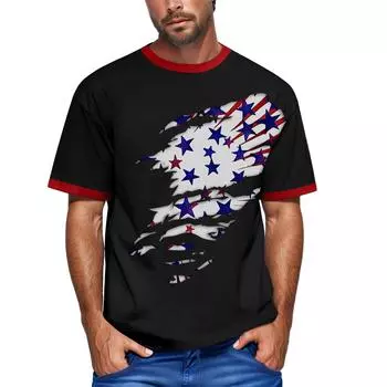 Мужская футболка Футболки с графическим текстом Pool3D печать Уличная повседневная одежда с короткими рукавами и принтом Базовая одежда M чёрный