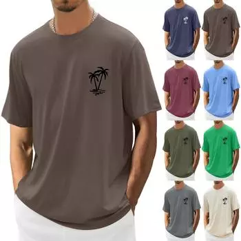 Мужская футболка Футболки с графическим текстом Pool3D печать Уличная повседневная одежда с короткими рукавами и принтом Базовая одежда L