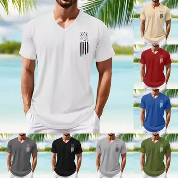 Мужская футболка Футболки с графическим текстом Pool3D печать Уличная повседневная одежда с короткими рукавами и принтом Базовая одежда L