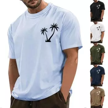 Мужская футболка Футболки с графическим текстом Pool3D печать Уличная повседневная одежда с короткими рукавами и принтом Базовая одежда L