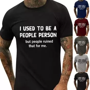 Мужская футболка Футболки с графическим текстом Pool3D печать Уличная повседневная одежда с короткими рукавами и принтом Базовая одежда L чёрный