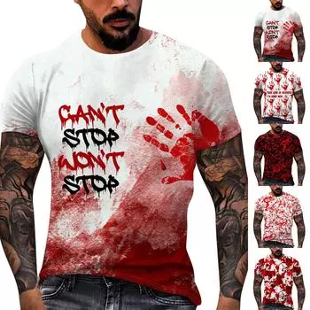 Мужская футболка Футболки с графическим текстом Pool3D печать Уличная повседневная одежда с короткими рукавами и принтом Базовая одежда L