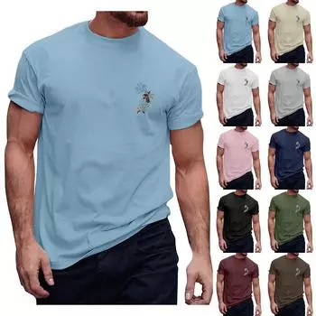 Мужская футболка Футболки с графическим текстом Pool3D печать Уличная повседневная одежда с короткими рукавами и принтом Базовая одежда XXXXL белый