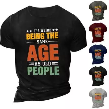 Мужская футболка Футболки с графическим текстом Pool3D печать Уличная повседневная одежда с короткими рукавами и принтом Базовая одежда L чёрный