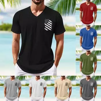 Мужская футболка Футболки с графическим текстом Pool3D печать Уличная повседневная одежда с короткими рукавами и принтом Базовая одежда XXL бежевый