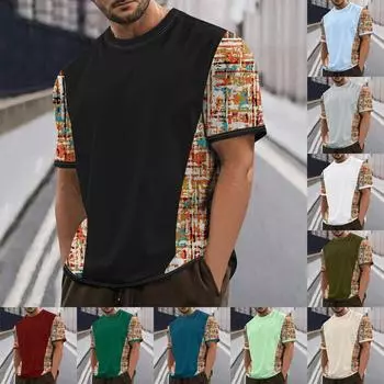 Мужская футболка Футболки с графическим текстом Pool3D печать Уличная повседневная одежда с короткими рукавами и принтом Базовая одежда L