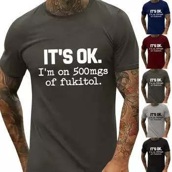 Мужская футболка Футболки с графическим текстом Pool3D печать Уличная повседневная одежда с короткими рукавами и принтом Базовая одежда L тёмно-синий