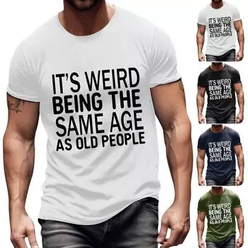 Мужская футболка Футболки с графическим текстом Pool3D печать Уличная повседневная одежда с короткими рукавами и принтом Базовая одежда L