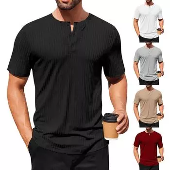 Мужская футболка Футболки с графическим текстом Pool3D печать Уличная повседневная одежда с короткими рукавами и принтом Базовая одежда L чёрный