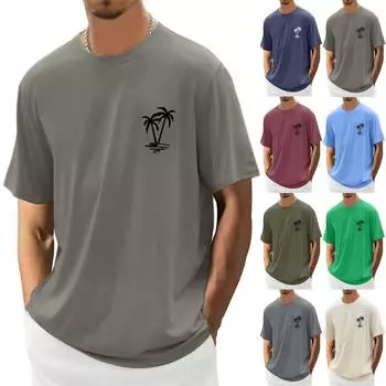 Мужская футболка Футболки с графическим текстом Pool3D печать Уличная повседневная одежда с короткими рукавами и принтом Базовая одежда L армия зеленый