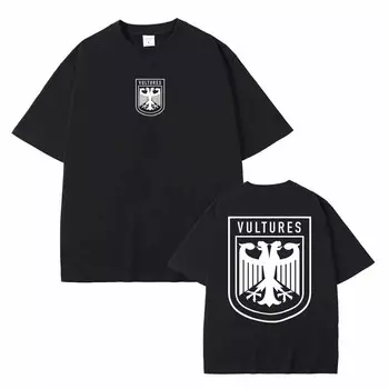 Мужская футболка из 100% хлопка, рэпер Канье Уэст, Стервятники, новый музыкальный альбом, футболки с рисунком, мужские и женские модные футболки в стиле хип-хоп большого размера S белый