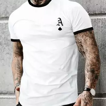 Мужская футболка из 100 хлопка с короткими рукавами, свободный большой размер S