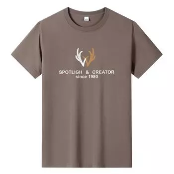 Мужская футболка из чистого хлопка большого размера, футболка для мальчиков с короткими рукавами M