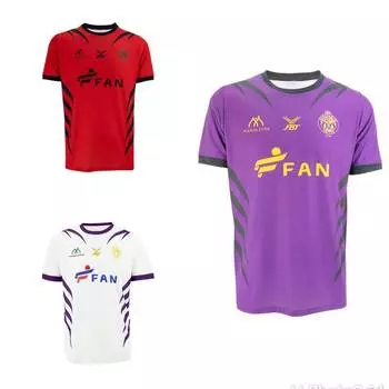 Мужская футболка из Таиланда, футбольный клуб AFC, трикотажная рубашка из полиэстера с принтом, коротким рукавом, круглым вырезом, быстросохнущая FBT Nonthaburi United S