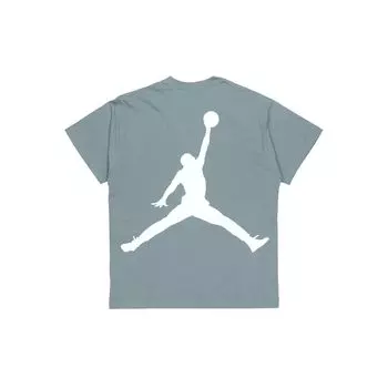 Мужская футболка Jordan Sport с круглым вырезом и коротким рукавом с большим логотипом, зеленая DQ4960-387 M