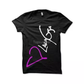 Мужская футболка Lady Gaga Signature Tee Shirt Черные футболки Женская футболка S