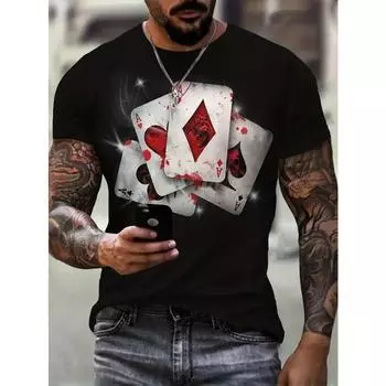 Мужская футболка - Легкая и дышащая футболка с коротким рукавом и круглым вырезом - Модная летняя одежда, идеально подходит для отдыха и подарков XL