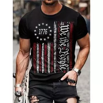 Мужская футболка - Легкая и дышащая футболка с коротким рукавом и круглым вырезом - Модная летняя одежда, идеально подходит для отдыха и подарков XL