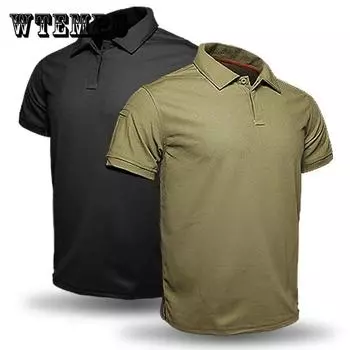 Мужская футболка, летняя армейская камуфляжная футболка для мужчин, дышащие карманные футболки с коротким рукавом XXXL