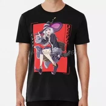 Мужская футболка Majo No Tabitabi Elaina Женская футболка Хлопковые футболки Harajuku Streetwear L