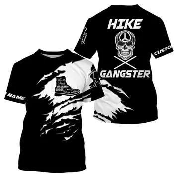 Мужская футболка Модная футболка Летняя одежда Персонализированное имя Походная футболка 3D-принт Уличная Повседневная Спортивная Футболка S