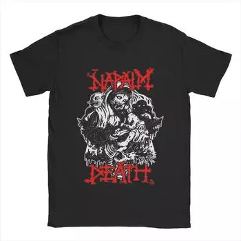 Мужская футболка Napalm Death Novelty Pure Cotton Tee Shirt Short Sleeve T Shirt Crewneck Clothing Plus Size S чёрный