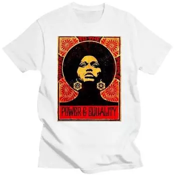 Мужская футболка Nehasigo Angela Davis Power And Equality Design Basic Short (Включены стандартные, большие и высокие размеры) женские футболки S