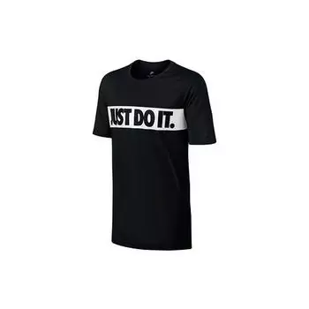 Мужская футболка Nike Sportswear Just Do It Knit Crew Neck, черные 847632-010 M