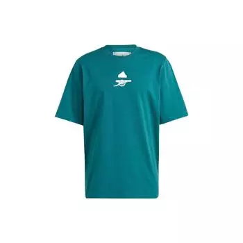 Мужская футболка оверсайз Adidas Arsenal Lifestyle насыщенно-зеленая HZ2063 M