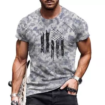 Мужская футболка оверсайз, летняя, новый стиль, короткий рукав, мужская футболка с круглым вырезом и 3D-цифровой печатью, мужская уличная мода, футболки, топы XS