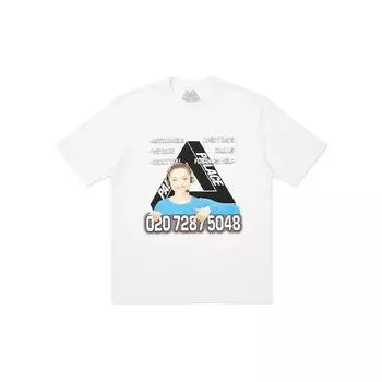 Мужская футболка Palace Bell, белые топы унисекс P19TS001