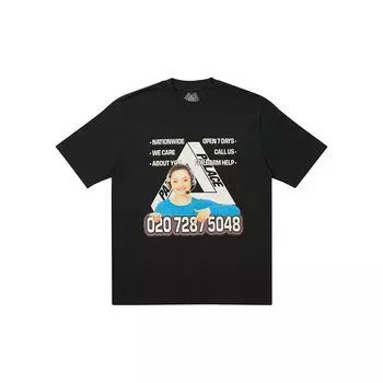 Мужская футболка Palace Bell, черные топы унисекс P19TS003 XL