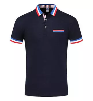 Мужская футболка-поло, деловые рубашки-поло, блузка-поло с короткими рукавами и лацканами, летние повседневные топы S красный