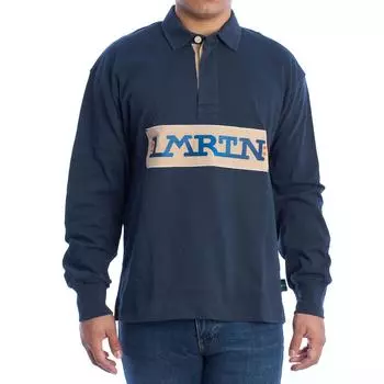 Мужская рубашка поло с длинным рукавом UMP316-JS305 L синий