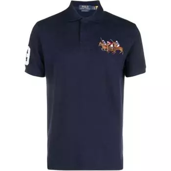 Мужская футболка поло с коротким рукавом из хлопка с вышивкой логотипа Polo Ralph Lauren 710953509-005 XL