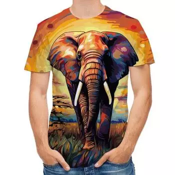 Мужская футболка повседневная с 3D-принтом в виде черепа, летняя повседневная футболка с коротким рукавом S