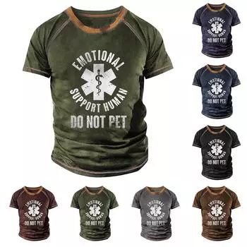 Мужская футболка реглан в стиле ретро с коротким рукавом и круглым вырезом с буквенным принтом, топы L чёрный