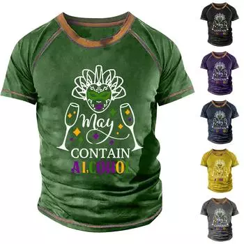 Мужская футболка реглан в стиле ретро с коротким рукавом и круглым вырезом с буквенным принтом, топы L чёрный