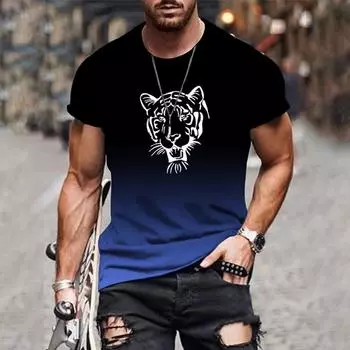 Мужская футболка с 3D-принтом, повседневная летняя футболка с коротким рукавом, мужская классная свободная одежда XS-6XL, винтажные футболки больших размеров, топы XS