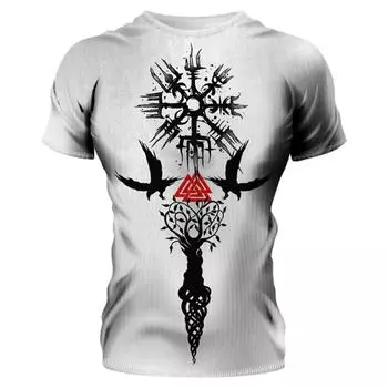 Мужская футболка с 3D ретро-принтом в стиле ретро, модная простая повседневная футболка больших размеров с коротким рукавом, летняя уличная одежда, мужская одежда, топ S