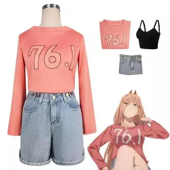 Мужская футболка с бензопилой, джинсы, косплей, украшение для волос, набор зубов, платье, Рождество 3pcs,L