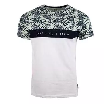 Мужская футболка с цветочным принтом «Мальдивы» BLAGGIO S синий