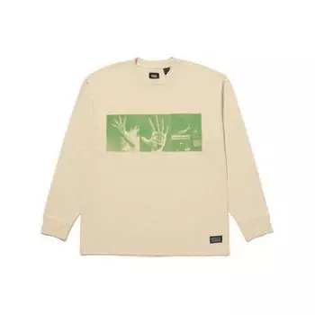 Мужская футболка с длинным рукавом и круглым вырезом Levis Off-White A1006-0012