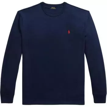 Мужская футболка с длинным рукавом классического кроя Polo Ralph Lauren Топы темно-синий 710970697-003 L