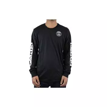 Мужская футболка с длинным рукавом с принтом Jordan PSG Allover, черные BQ8383-010 XS